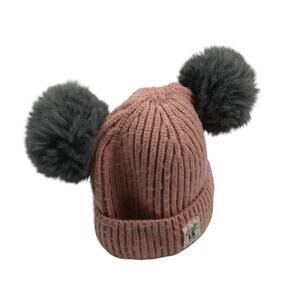 Moonlight Ride On The Wave 15 beanie pink and gray